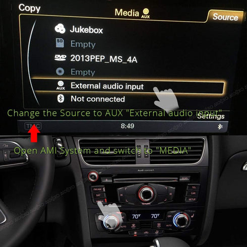 YUYUE AMI MDI MMI Interface Bluetooth Module AUX Receiver Cable Adapter for Audi VW Radio Stereo Wireless A2DP