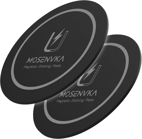 MOSENVKA Universal Magnetic Phone Mount Plate,Strong Adhesive Plate for Magnetic Car Mount, Phone
