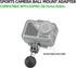 FANAUE GB-01 Action Camera Universal Ball Adapter Interface 1" Ball Assembly,Compatible with GOPRO HERO 9/10/11 and Other Brands of Action Cameras