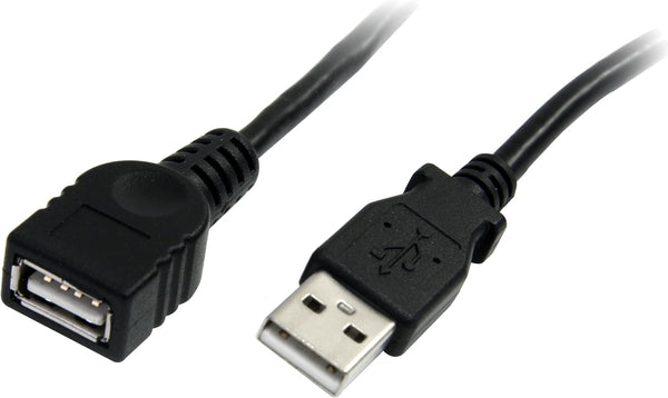 6 Ft Black USB 2.0 Extension Cable - Type A Male to Type A Female, M/f, 6ft