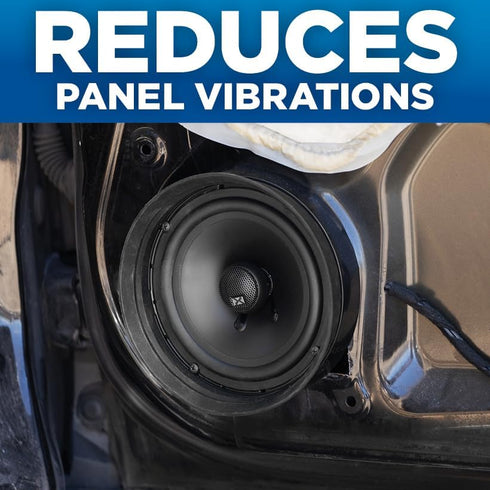 NVX XBAF69 2 Piece Universal 6x9” Silicone Rubber Speaker Baffles with Self Adhesive Foam Base Pad