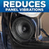 NVX XBAF69 2 Piece Universal 6x9” Silicone Rubber Speaker Baffles with Self Adhesive Foam Base Pad