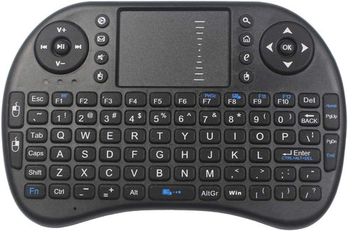 Mini Wireless Keyboard, 2.4GHz Controller with Touchpad Mouse Combo, Compatible with Android TV Box, Smart TV