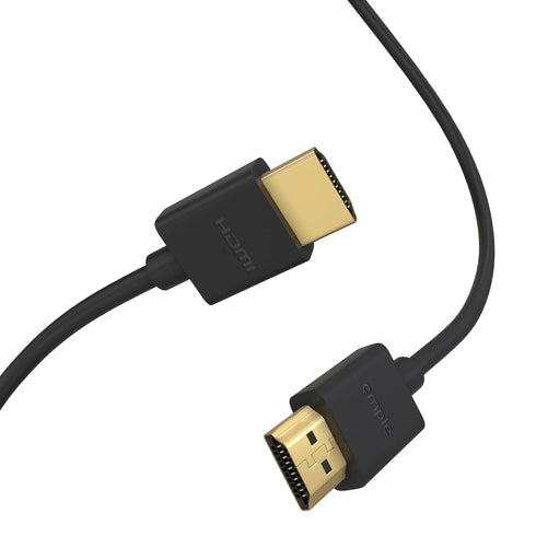 Cmple High Speed HDMI Cable, 15 ft, 4k@60Hz Ultra Thin HDMI 2.0, ARC, 3D, Flexible