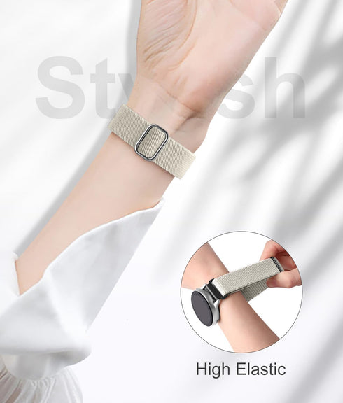 Lerobo Elastic Bands Compatible with Samsung Galaxy Watch 7, 6, 5, 4, 40mm, 44mm, Watch 6, 4 Classic Band, 42mm, 46mm,