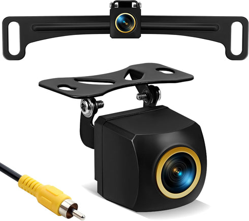 vampolo Backup Camera, License Plate Backup Camera for car,AHD 1080P Metal 170 Degree
