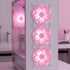 4 120mm Lounsweer Pcs Pink Sakura Guard Fan Grill Metal PC Fan Grill Cover with Screws Cute Computer Accessories