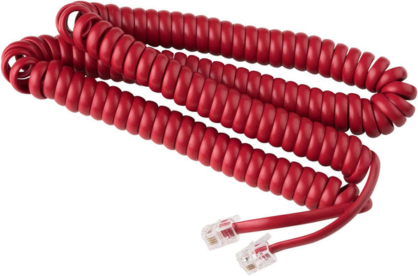 Phone Cord for Landline Phone - Tangle-Free Handset Curly Telephones Land Line Cord, Easy to Use + Excellent Sound