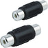 GE 2-Pack RCA Coupler Adapter - Female-to-Female Audio Video Connectors, Composite Component Extender