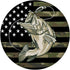 Fishing Camouflage US American Flag Bass Fish PopSockets Standard PopGrip: Swappable Grip for Phones & Tablets
