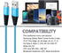 Fast Charge Micro USB Cable 6FT 5-Pack, Nylon Braided, Compatible with Samsung Galaxy S6 S7 Edge, LG, HTC, Xbox One,