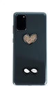 Leopard Heart Infinity Sign Metal Sticker Charms, Decoration for Mobile Cases, Laptops, Set of 2, Stylish & Neutral