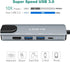 USB C Hub, 5 in 1 USB C 4K@32Hz HDMI Adapter with Ethernet Port, 100W Power Delivery for MacBook Pro