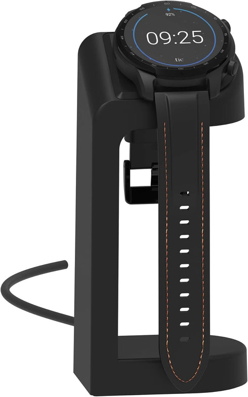 Replacement Connection Charging Dock - Compatible with Ticwatch Atlas/Pro 5 Enduro/Pro 5/3, 5 Feet Cable, Black