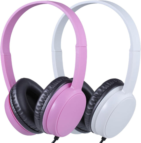 Gaosen Wired Headphones 2 Pack for Classroom School Kids, Durable Students On-Ear Headset,