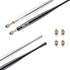 Elzo Stylus Pen Combo, Universal Capacitive Touch Screen 2 Packs with 4 Replacement Fiber Fine Tips for Tablet, iPad,