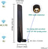 Dixingtek 5G 4G 600-5000Mhz 2-Pack 5G LTE RP SMA mimo Antenna, Compatible with CPE Router Cellular Gateway Industrial