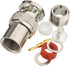 Eightwood BNC Male Plug Solder Clamp Connector 10-Pack for RG58 RG142 LMR195 Coax Cable