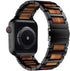 Wolait Compatible Apple Watch Band Ultra 2, 49mm 46mm 45mm 44mm 42mm, Red Sandalwood with Stainless Steel Link