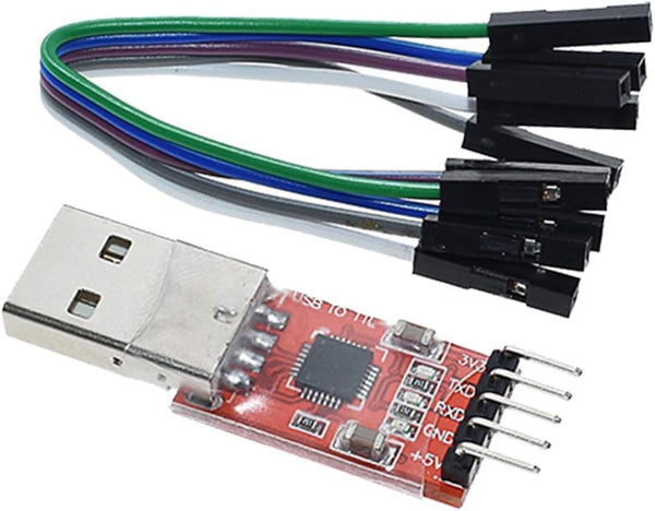 HiLetgo CP2102 USB 2.0 to TTL Module Serial Converter Adapter with Jumper Wires