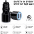 Fast Car Charger for Android & Micro USB Cable, compatible with Samsung Galaxy S7, Note 5, Moto E4, LG K30 & more.
