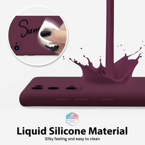 Oakxco for Samsung Galaxy S20 Phone Case, Liquid Silicone Cute Thin Slim Soft Rubber TPU Plain Smooth Gel Cover for
