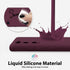 Oakxco for Samsung Galaxy S20 Phone Case, Liquid Silicone Cute Thin Slim Soft Rubber TPU Plain Smooth Gel Cover for