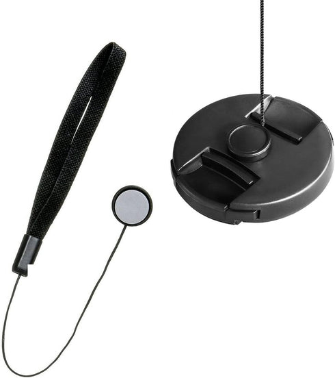 Digital Nc Lens Cap Center Pinch (58mm) + Lens Cap Holder + Microfiber Cleaning