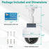 WALI Solar Fake Security Camera, Wireless Dummy Dome Camera with Flashing Red LED for Home and Business