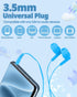 50 Pack Set 3.5mm Bulk Earbuds for Kids, Classroom Earbuds, Affordable in-Ear with Jack, Wired Headphones