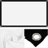 Projection Screen Kit, 16:9 Thicken Portable Non-Crease Soft White Polyester for Home Theater, Conference, Outdoor