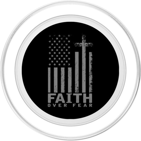 America Pride PopSockets PopGrip for MagSafe - US Flag Faith Over Fear Prayer
