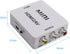 Mini Composite 1080P HDMI to RCA Audio Video AV CVBS Adapter, Support HD for HDMI2AV Converter Box