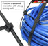 Pro Tie Standard Duty Self-Locking UV Nylon Cable Wire Ties, 8-Inch, 100-Pack - UV Black, 50 lbs. Tensile Strength