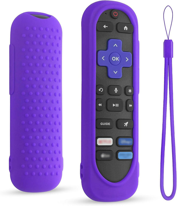 DUOLAXMENG Silicone Case Cover for TCL/Hisense/Roku Streaming TV Stick Remote - Shockproof Washable