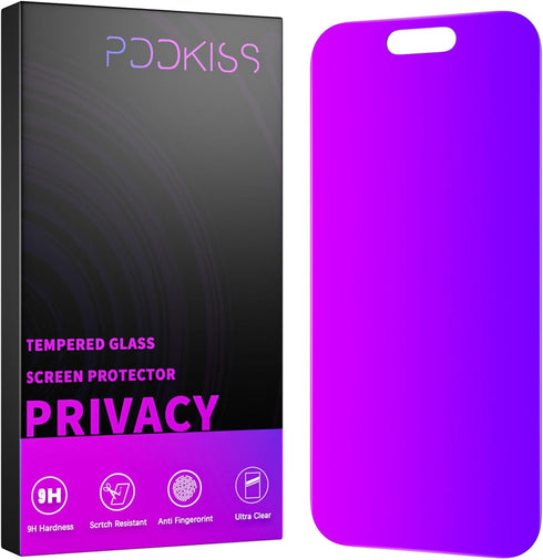 PDDKISS Compatible for iPhone 16 Pro Max Privacy Screen Protector Tempered Glass