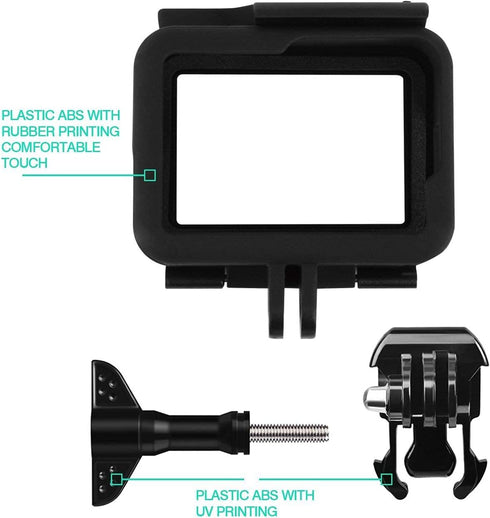 Housing Case for GoPro Hero7 Black Frame Camera Mount, Compatible with Hero 7 Silver & White