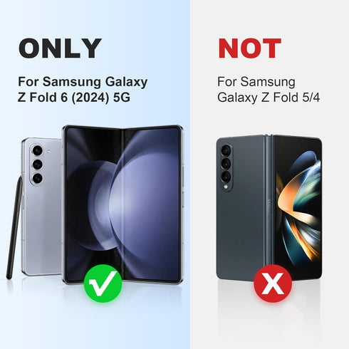 Nillkin for Samsung Galaxy Z Fold 6 Case, Kickstand & Hinge Protection, Glass Screen Protector, CamShield Pro