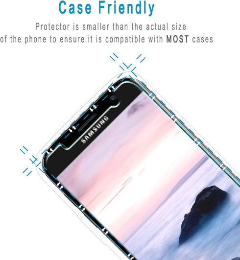 HPTech Galaxy S7 Screen Protector (2-Pack) - Tempered Glass Film for Samsung Galaxy S7, Easy Install, Bubble Free