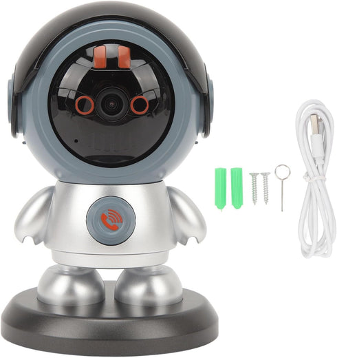 Sanpyl Indoor Camera, 1080P Robot Camera for Home Security, Pet Camera Baby Monitor with APP, Smart Rotatable Camera