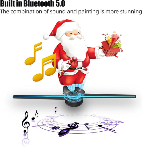 Hologram 3D Fan, 16.5" HD LED Holographic Fan with 700 Video Library for Advertising and Events