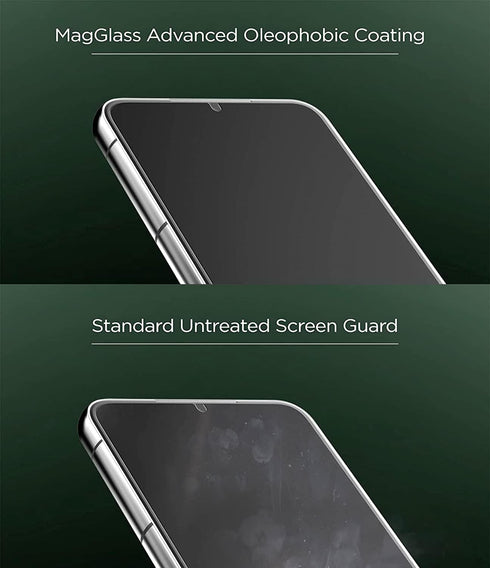 magglass Matte Screen Protector for Galaxy S22 Plus - Anti Glare Tempered Glass Display Guard with Fingerprint Sensor