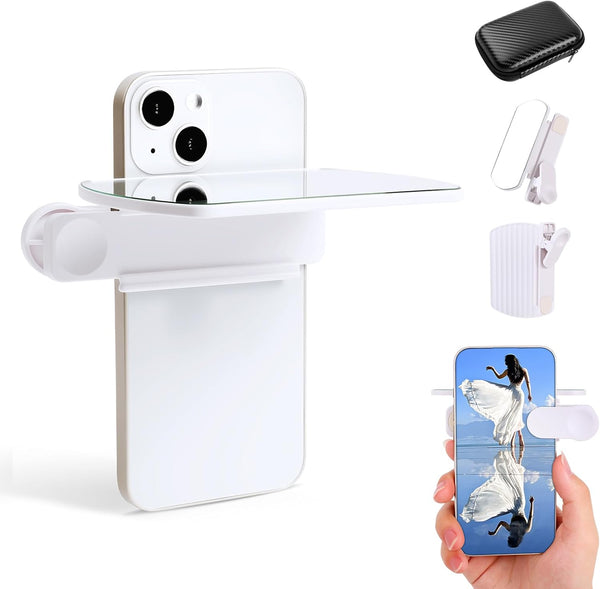 Generic Mirror Reflection Clip, Smartphone Camera Mirror Reflection Clip Kit, Smartphone Selfie Reflector