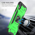 HNHYGETE iPhone XR Case with Screen Protector, Military Grade 360° Rotatable Kickstand Shockproof Protective Case