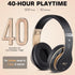 6S Wireless Bluetooth Headphones Over Ear, Hi-Fi Stereo Foldable Headsets with Built-in Mic, Volume Control, FM