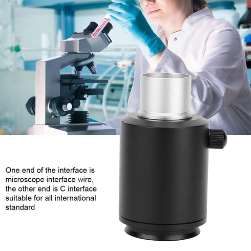 Stereo Microscope Mount Lens Adapter, Aluminum Alloy for 25mm or 23.2mm Camera Interface (23.2mm)