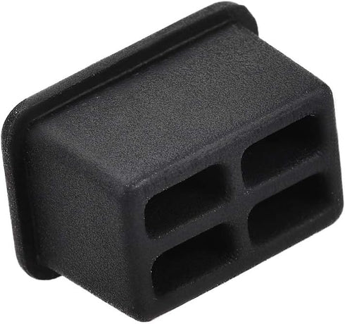 uxcell 20pcs SFP-A Silicone Protectors, Port Anti Dust Cap Cover, Black