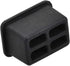 uxcell 20pcs SFP-A Silicone Protectors, Port Anti Dust Cap Cover, Black