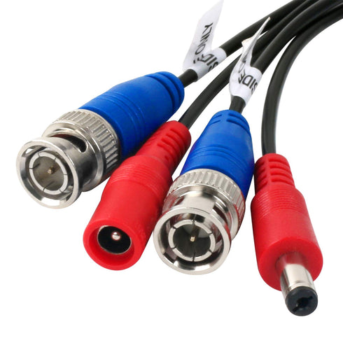 2 Pack 60 Feet BNC Video Power Cable,BNC Extension Wire Security Camera Wire with Connectors for CCTV Camera DVR