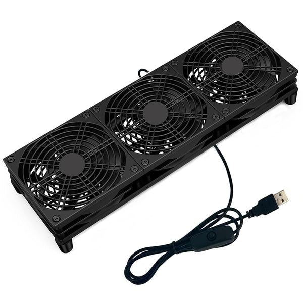 VTRETU Router Cooling Fan for Computer Cooler Audio Video Network Cabinet Server